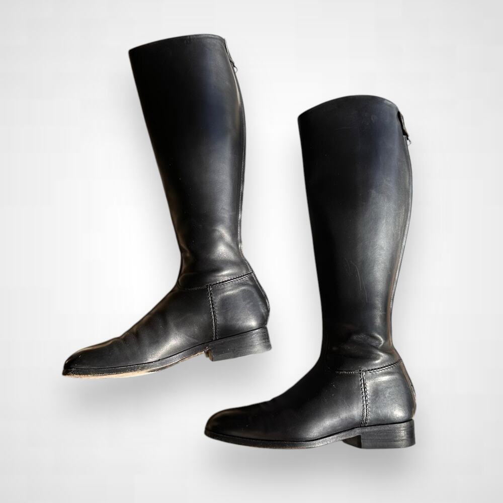 Alberto Fasciani black Leather riding boots 36 1/2